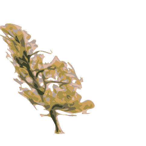 tree in wind animation